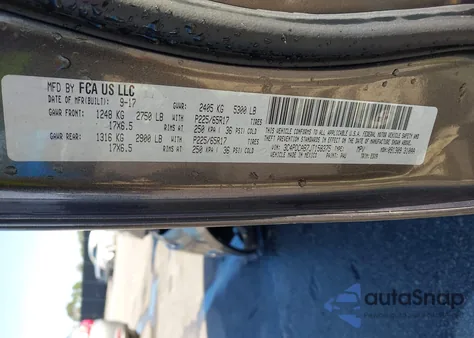 2018 Dodge Journey Se z USA, uszkodzony, nr VIN 3C4PDCAB7JT158375